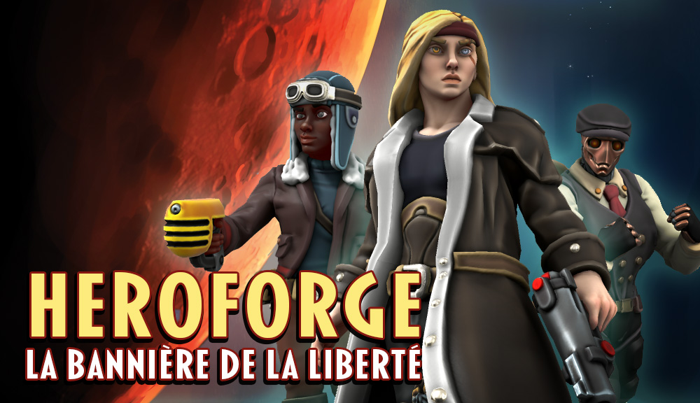 Modèles de figurines La Bannière de la Liberté avec HeroForge
